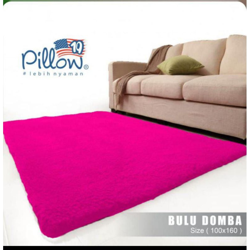 KARPET PILLOW BULU DOMBA BAHAN TEBAL