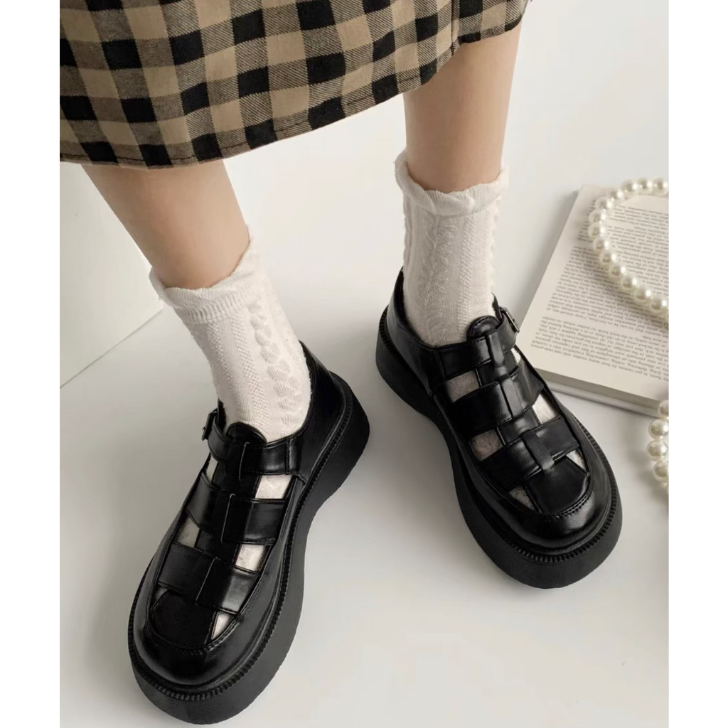 AVANCEID 1909 Sepatu Sneakers Boots Wanita Kerja Docmart Hitam Import