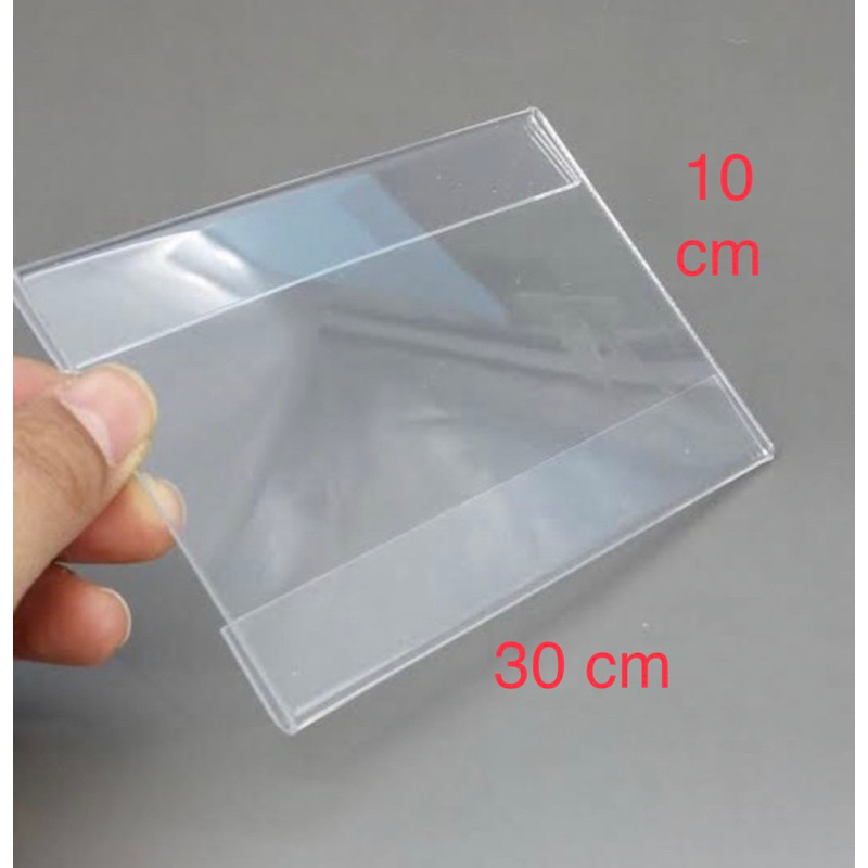 

acrylic price tag/ label tag produk/ name tag 2mm uk 10 cm x 30 cm