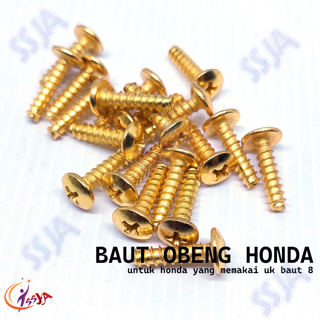 baut body/baud bodi model kunci obeng plus motor honda beat mio dll