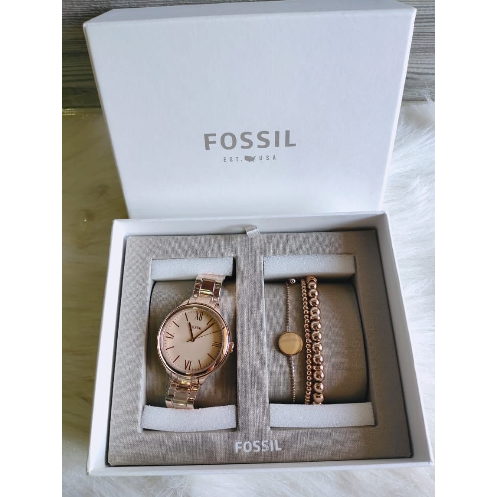 Jam Branded ori giftset BQ3543set Suitor Rose gold watch 36mm