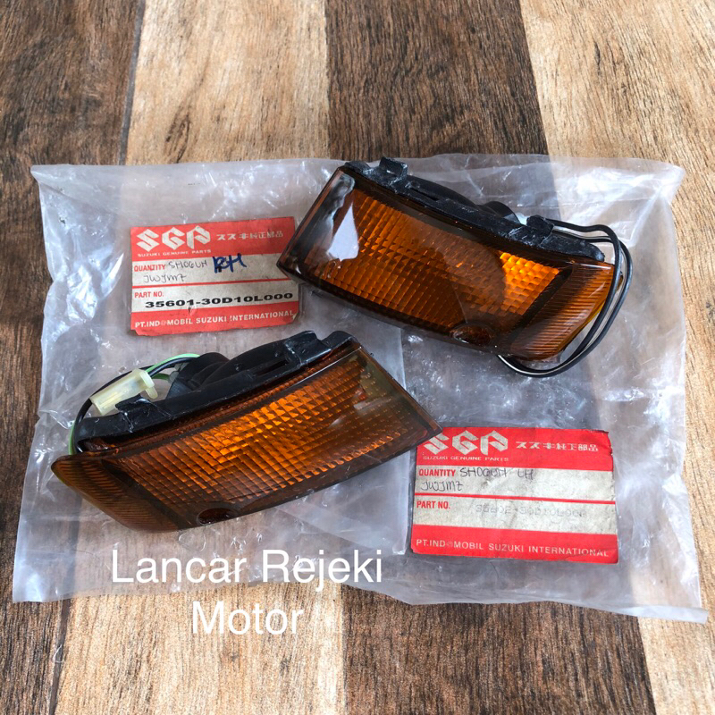 Original SGP Sepasang Reting Sein Depan Suzuki Shogun Kebo & Tornado (Kuning)
