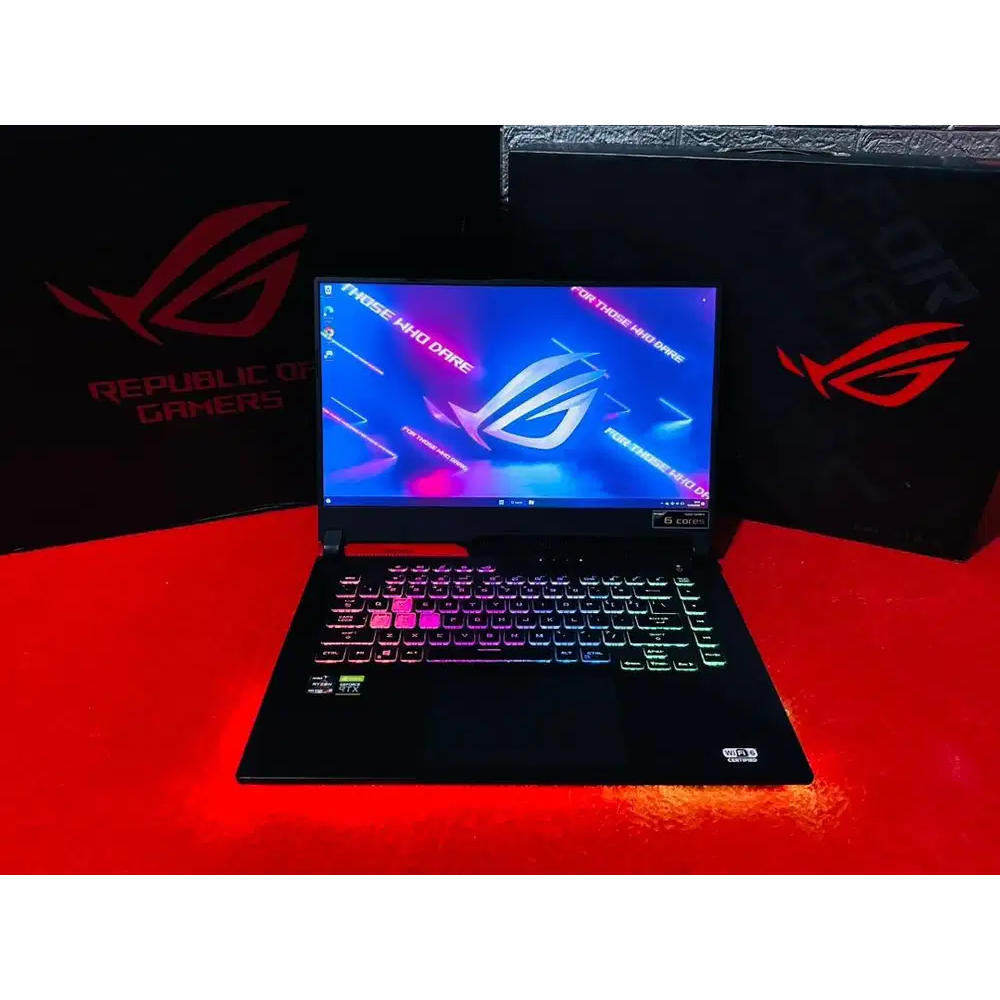 Laptop Gaming Asus Rog G513QC RYZEN 7 5800 RTX3050TI 4GB 16GB 512GB ssd W11 15.6FHD IPS 144HZ