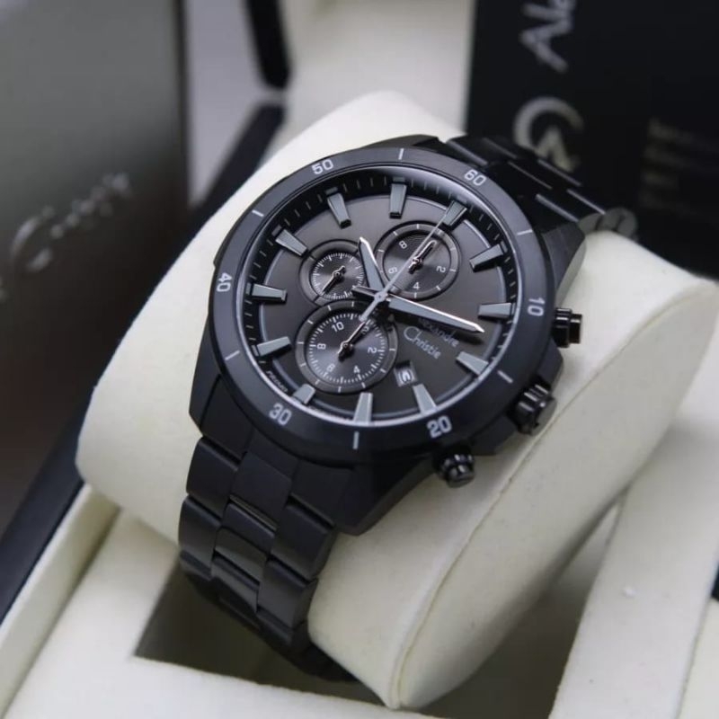 JAM TANGAN PRIA ALEXANDRE CHRISTIE AC 6668 / AC6668 ANALOG CHRONO ORIGINAL