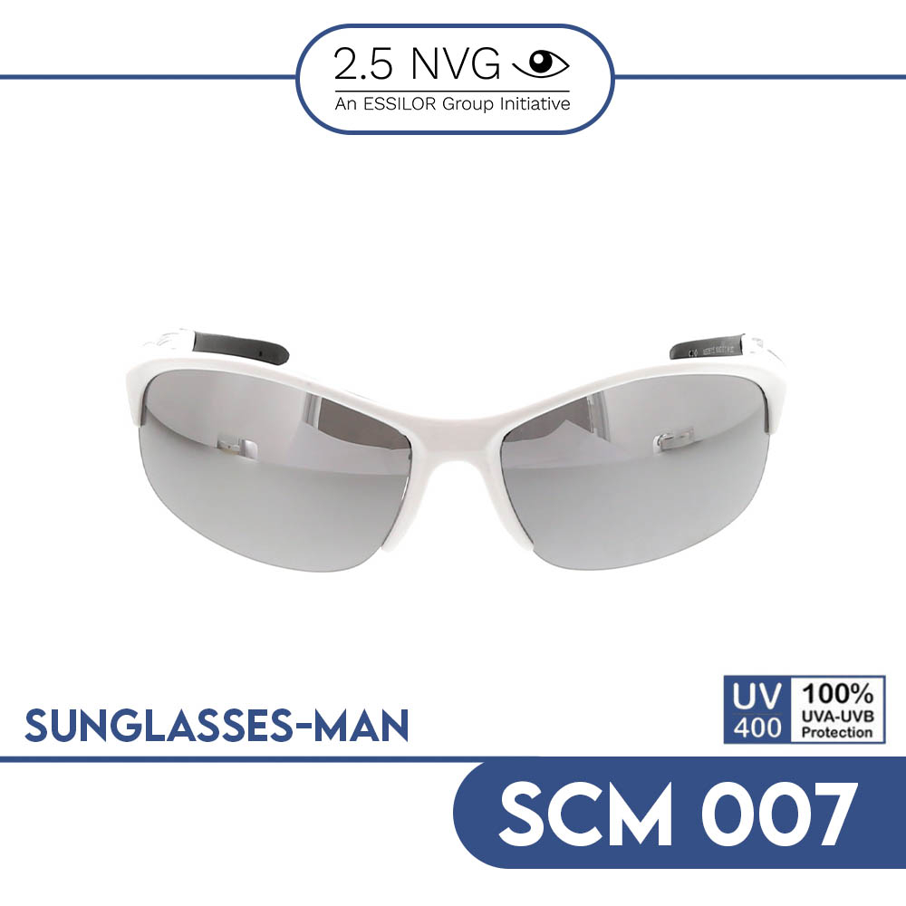 2.5 NVG By Essilor - Kacamata Hitam Pria - SCM 007 - Putih