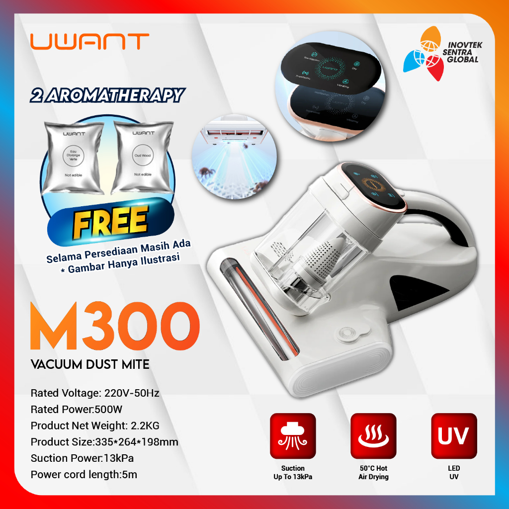 Uwant M300 UV Vacuum Cleaner Anti Dust Mite - Penyedot Debu Tungau