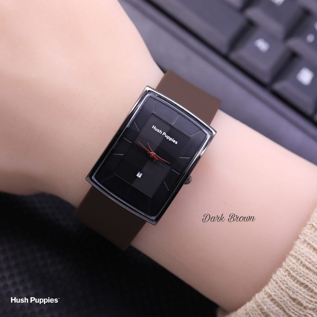 (kw) (COD) Jam Tangan Wanita Korea Anak Perempuan Cewek Tanggal Aktif Strap Rubber HP-7651