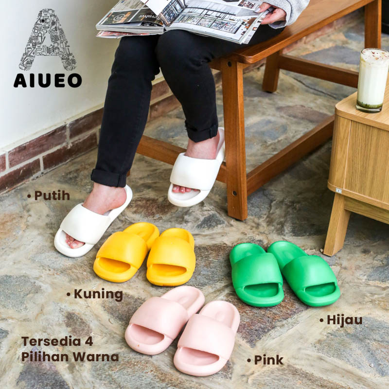 AIUEO | Sendal Selop Karet Murah|  Sandal Kamar Rumah Sendal Karet Kamar Mandi Empuk Anti Slip EVA 935