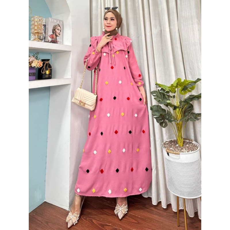 GAMIS POMPOM//GAMIS POMPOM TERBARU//GAMIS LEBARAN//GAMIS KEKINIAN//GAMIS VIRAL//GAMIS CEINGKEL
