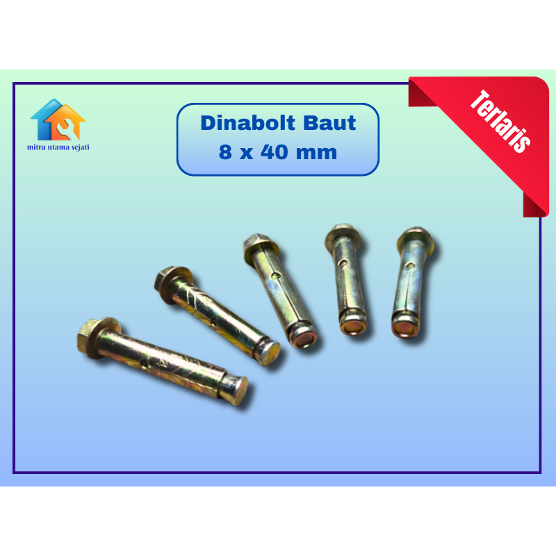 Dinabolt 8x40/ dybabolt baut tanam tembok beton dinabolt 8 x 4 cm