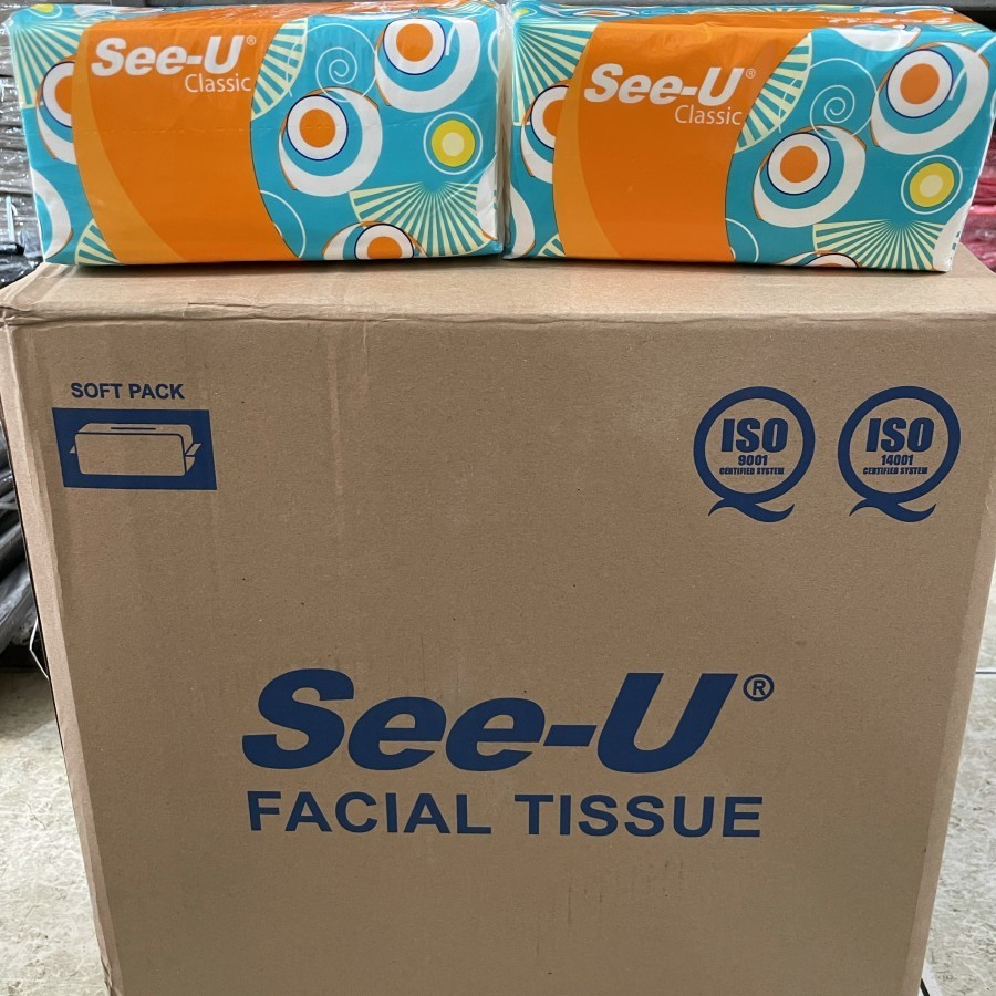 Tissue See U Facial 250 Sheets 2 Ply Murah Meriah / tisu classic 250 sheet / tisu muka wajah See-u halus soft Lembut