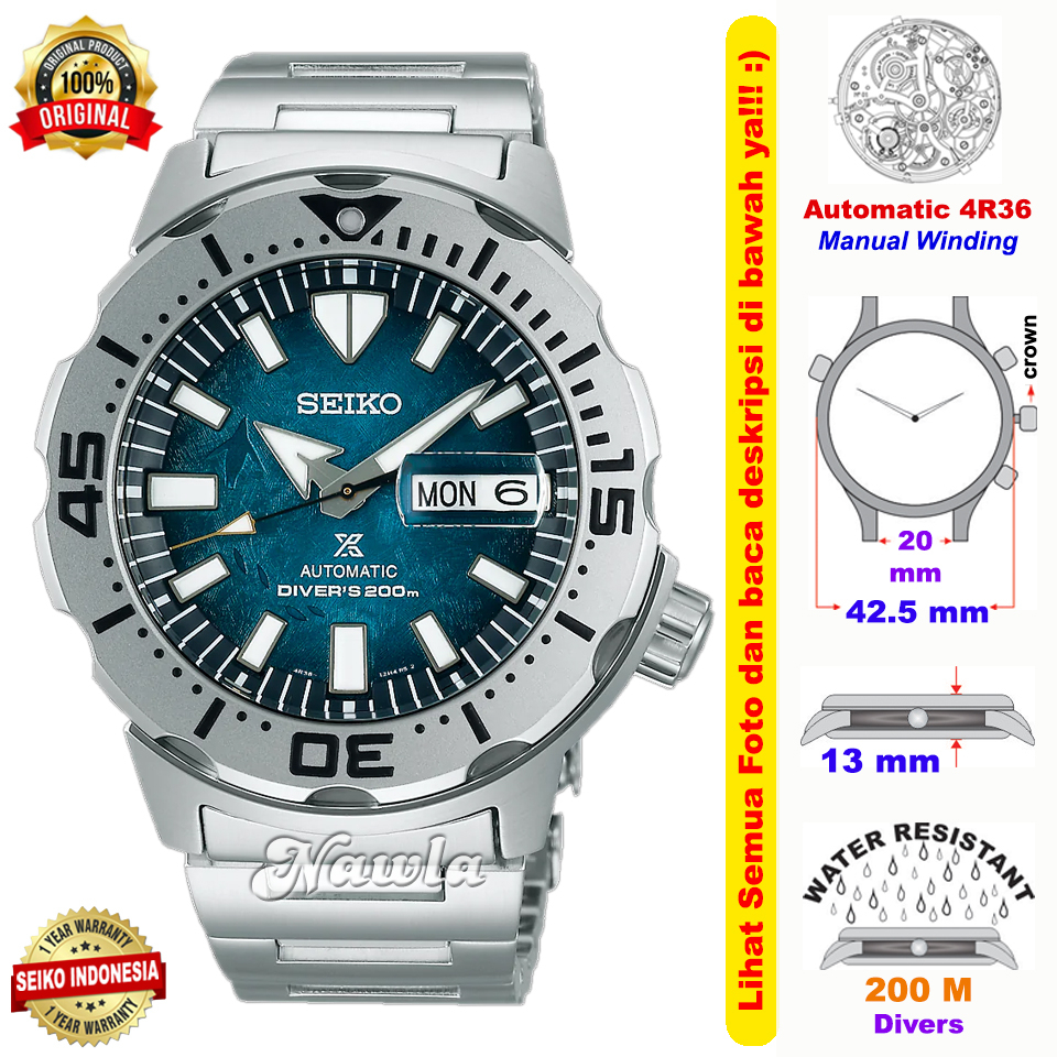 Seiko Prospex SRPH75K1 Monster Penguin Save Ocean - Jam Tangan Pria SRPH75