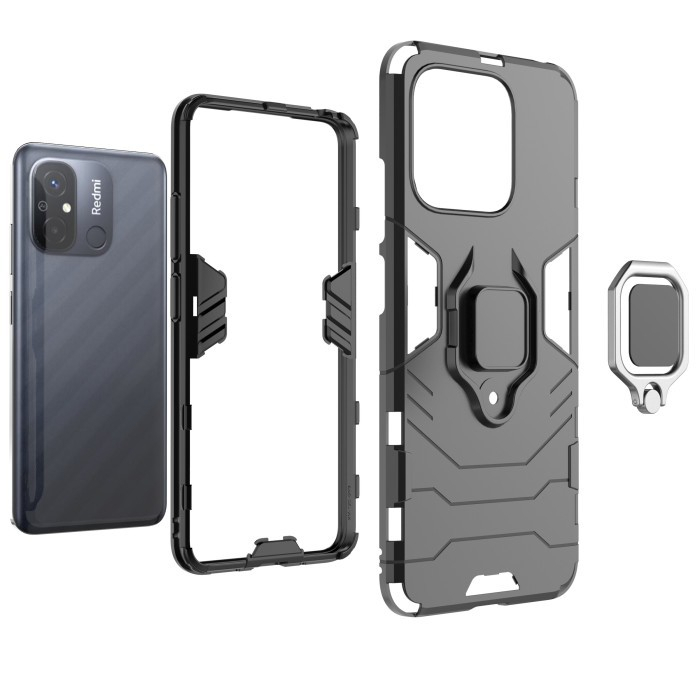 REDMI NOTE 12 PRO 4G/5G / NOTE 12 CASE HYBRID RING PANTHER RINGSTANDING TPU