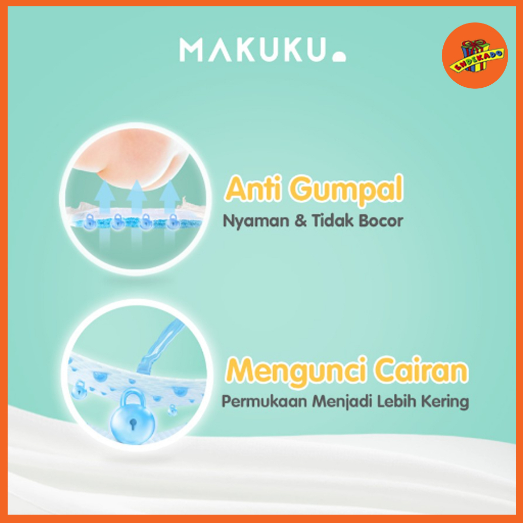 MAKUKU AIR DIAPERS PANTS M 34 PC - Popok Celana Anti Gumpal