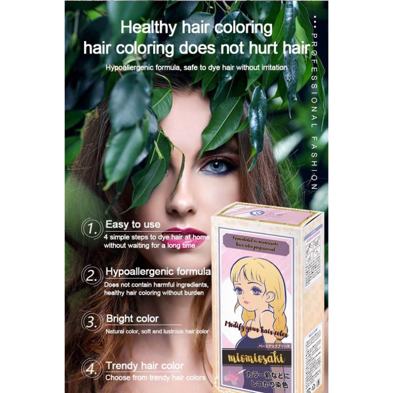 Fenkang Miomiosaki hair color Seri warna fashion trendy cat rambut spa keratin bleaching