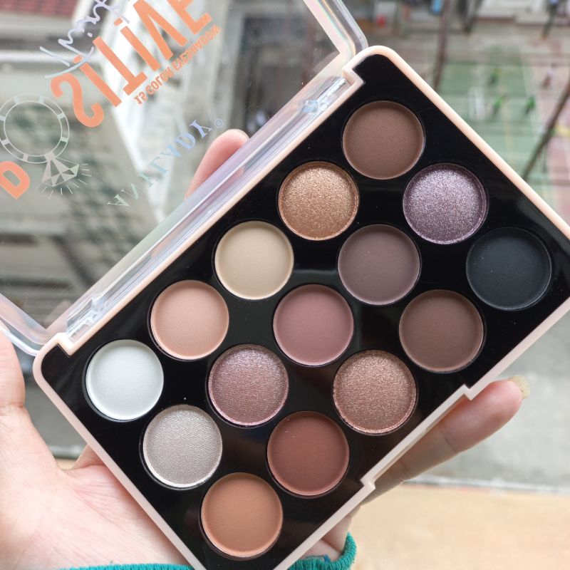 PROMO ECER!! 993 EYESHADOW PALETTE POSITIVE THUNGKING ANYLADY 15 WARNA