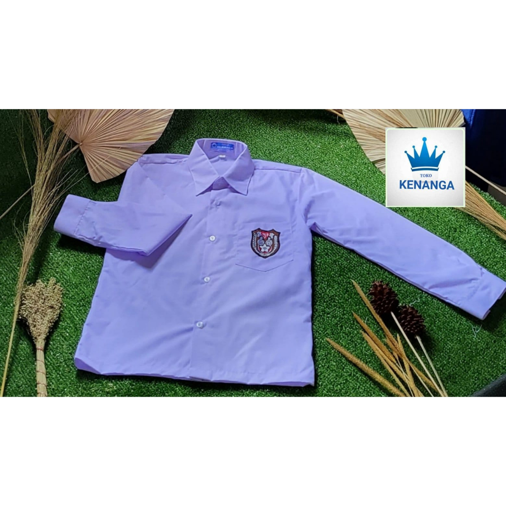 kemeja panjang SD putih baju seragam kenanga SD lengan panjang pakaian seragam panjang SD kemeja ser