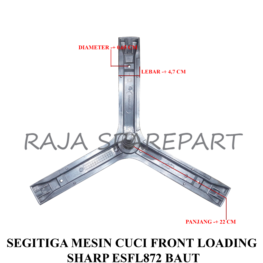 SPIDER MESIN CUCI/SEGITIGA MESIN CUCI FRONT LOADING SHARP ESFL872 BAUT