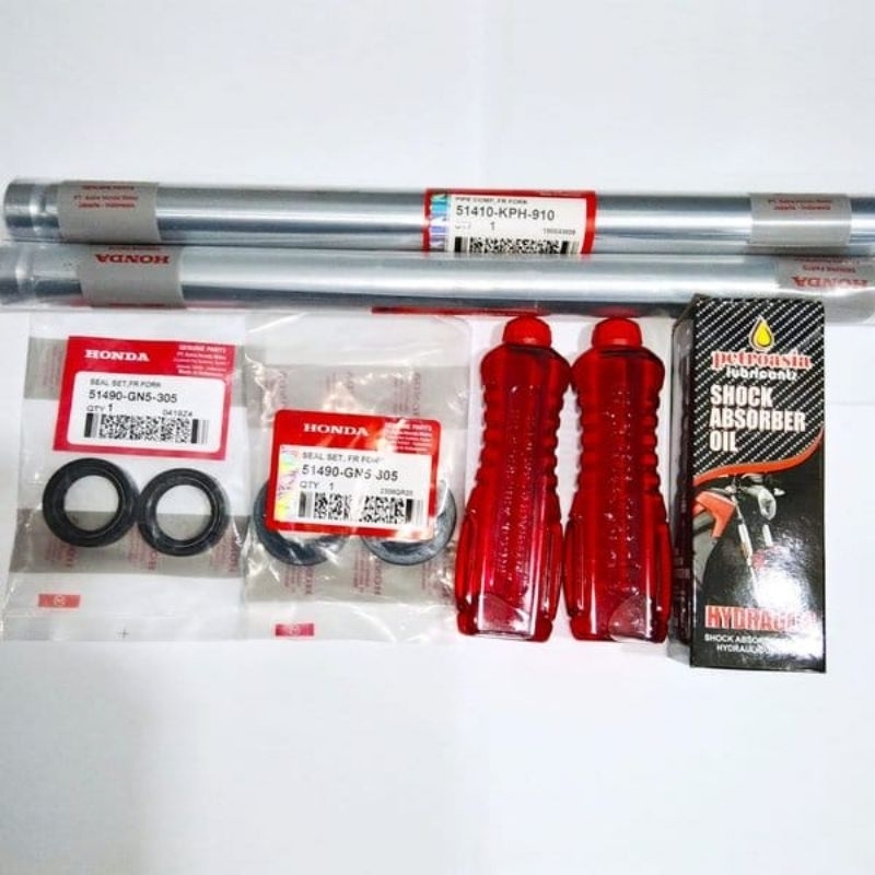 PAKET AS SHOCK KHARISMA SUPRA 125 KPH (AS SHOCK+SEAL SHOCK PLUS ABU+OLI DHOCK)