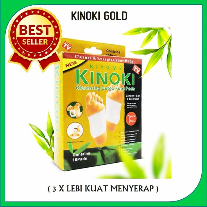 ( JI ) Kinoki Gold Detox Koyo Kaki Ajaib Kemasan pouch isi  10 Kinoki Koyo untuk menghilangkan racun dalam tubuh