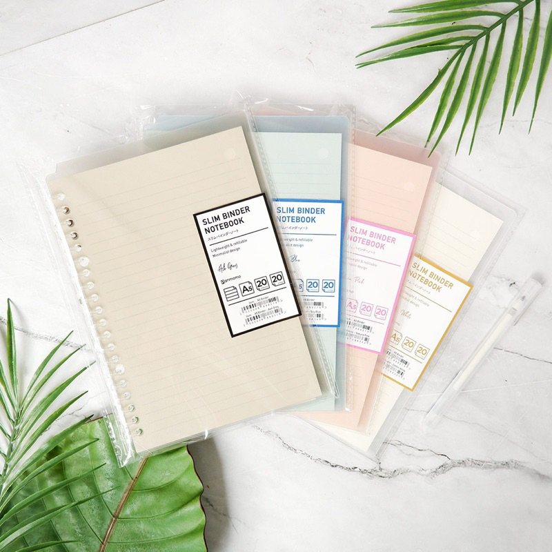 

Panmomo Slim File Binder Notebook B5 & A5 / Notebook Binder / Binder B5