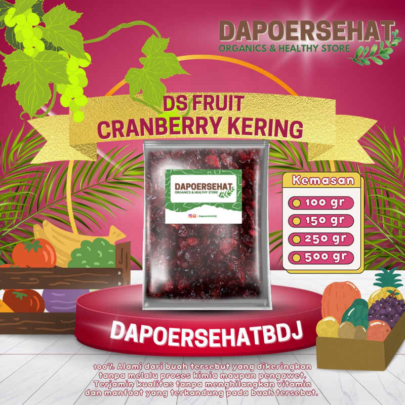 

DRIED CRANBERRY/BUAH CRANBERRY KERING 100gr