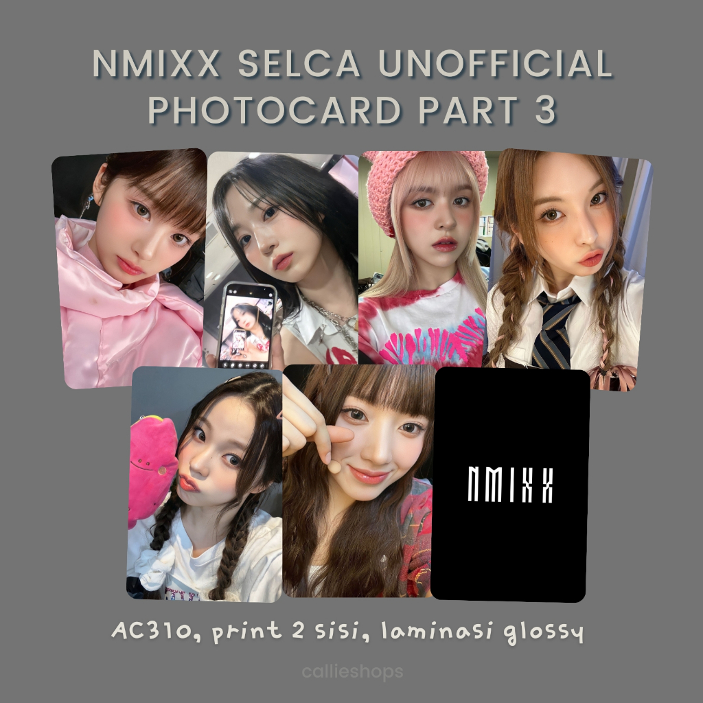 [PART 3] NMIXX EXPERGO Selca Sullyoon Jinni Jiwoo Haewon Lily Bae Kyujin Unofficial Photocard