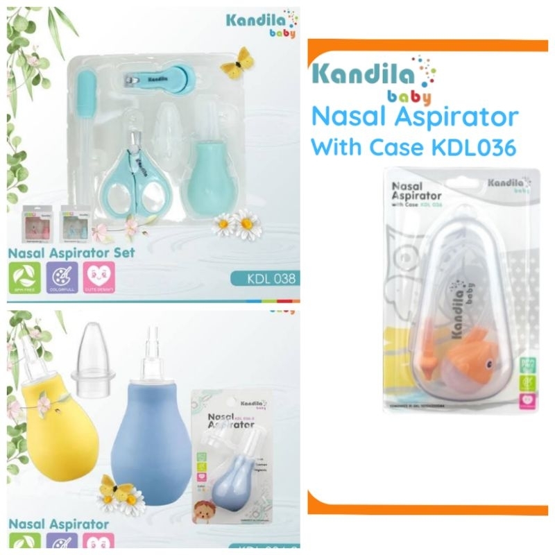 Kandila Baby Nasal Aspirator Set - Alat Sedot Ingus Lendir Hidung Bayi - Nasal With Pipe Selang Sedot Ingus Bayi Pilek Flu