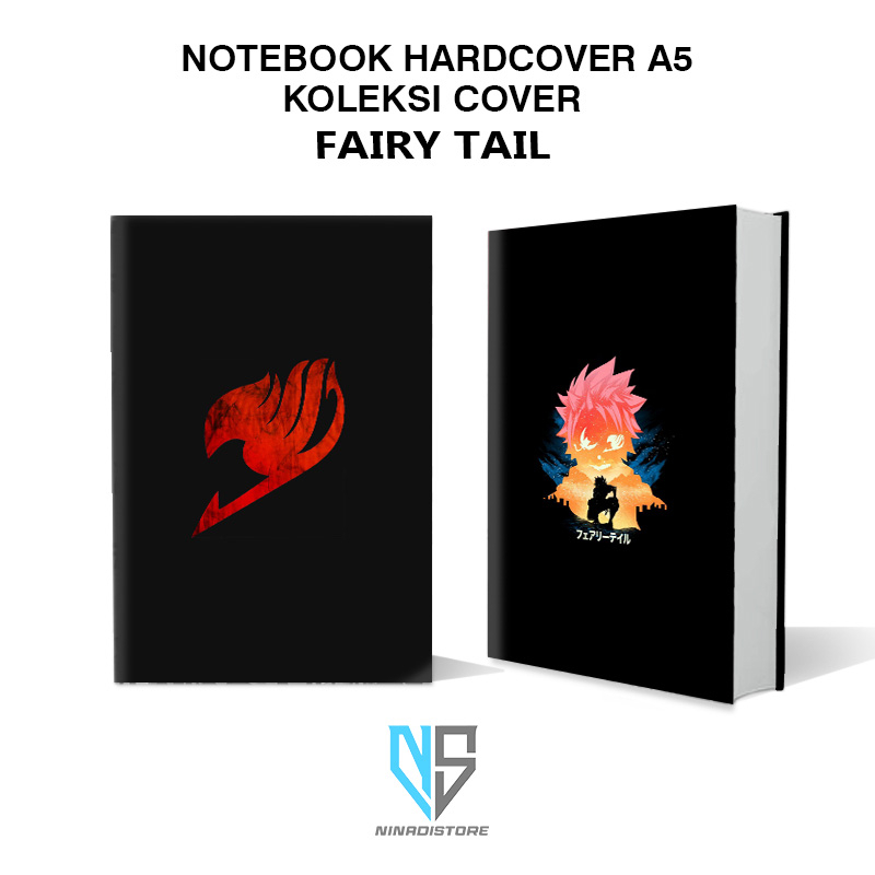 

Buku Ukuran a5 Pocket Book/Notebook Hardcover A5 isi polos dan garis Gambar cover fairy tail