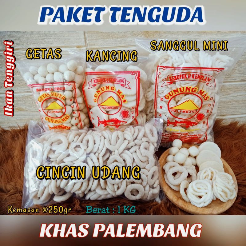 

PAKET TENGUDA 1KG (getas,kancing,sanggul mini,cincin udang)