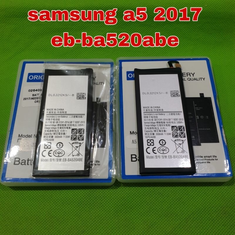 batu batre baterai Samsung a5 2017/a520 eb-ba520abe ori 100a