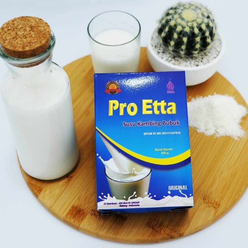 SUSU KAMBING ETAWA BUBUK 200GRAM SUSU KAMBING BUBUK PRO ETTA POWDER MILK GOAT ORIGINAL SUSU RENDAH G