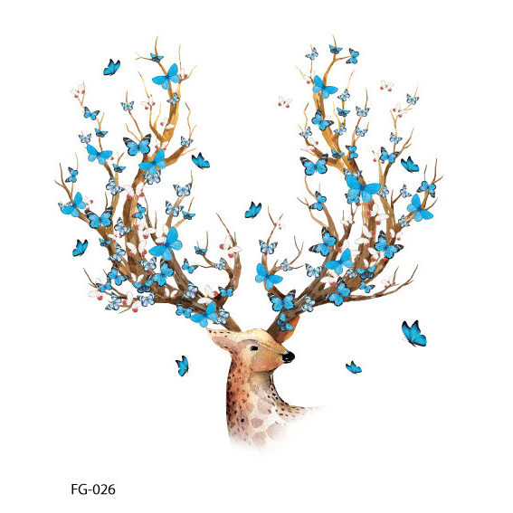 CSP151 – Water Tattoo Fairy Tale Butterfly Flower Temporer Cosplay Instan