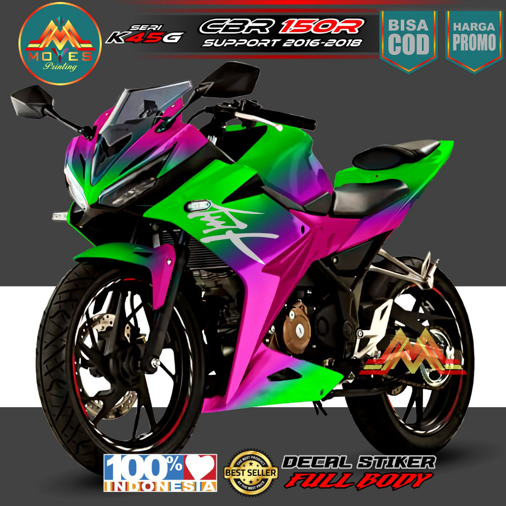 Promo ⭐⭐⭐⭐⭐ Decal CBR 150R Facelift 2016 Full Body - Stiker CBR 150R Facelift 2017 Full Body - Strip