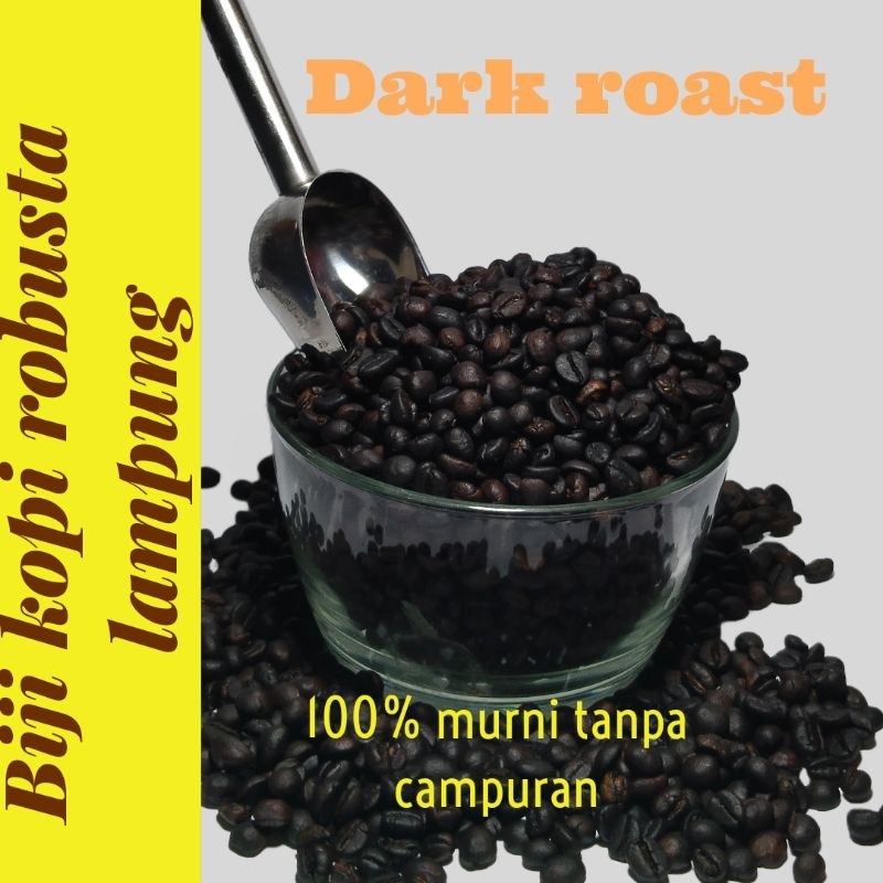 

Biji kopi bubuk Kopi ROBUSTA LAMPUNG kopi sangrai 500g