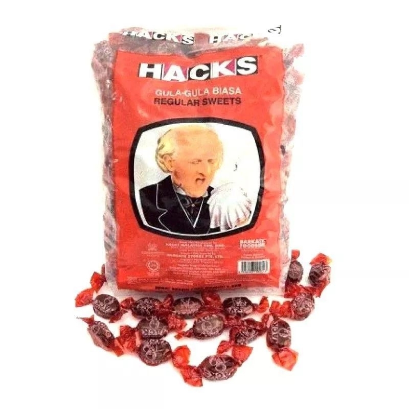 PERMEN HACK PELEGA TENGGOROKAN 250 GRAM / HACK COUGH DROP MINT CANDY