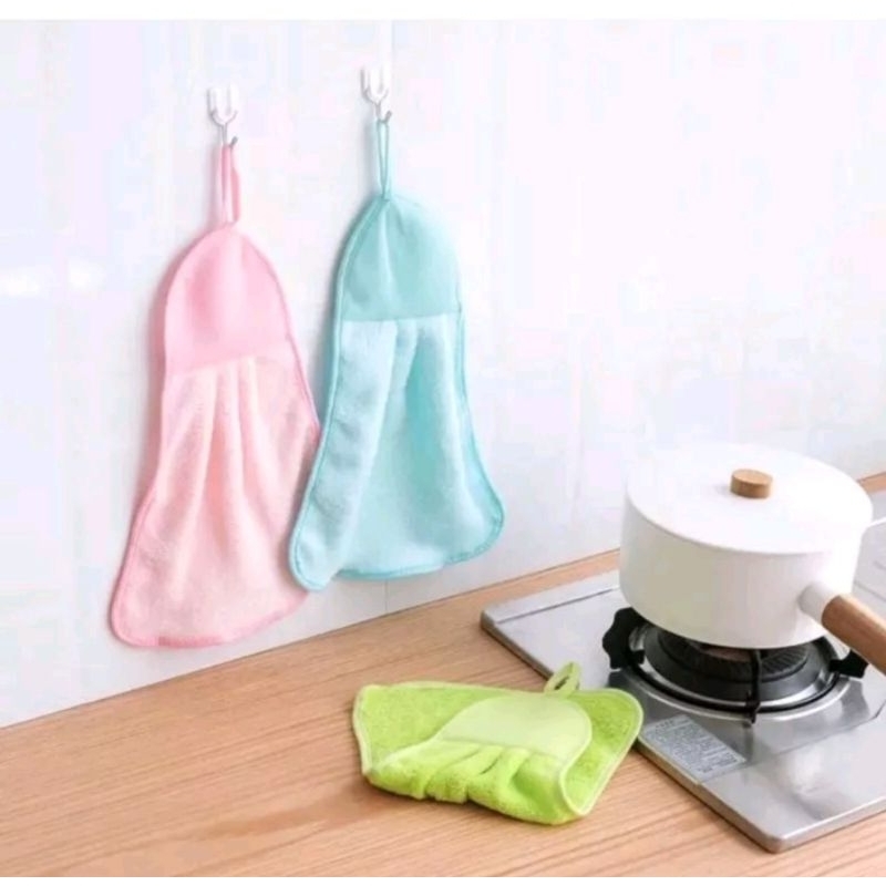 Lap Tangan Handuk Polos Kain Lap Gantung Dapur Polos Hand Towel Serbaguna