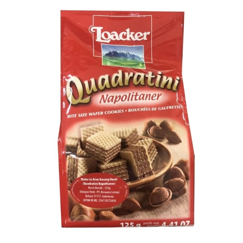 

Loacker Wafer Quadratini Napolitaner 125 gr