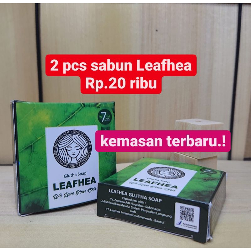 SABUN LEAFHEA 2 PCS KEMASAN TERBARU