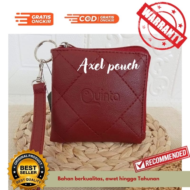 DOMPET KARTU SERBAGUNA || AXEL POUCH QUINTA || DOMPET GANTUNGAN KUNCI LUCU || DOMPET IMUT