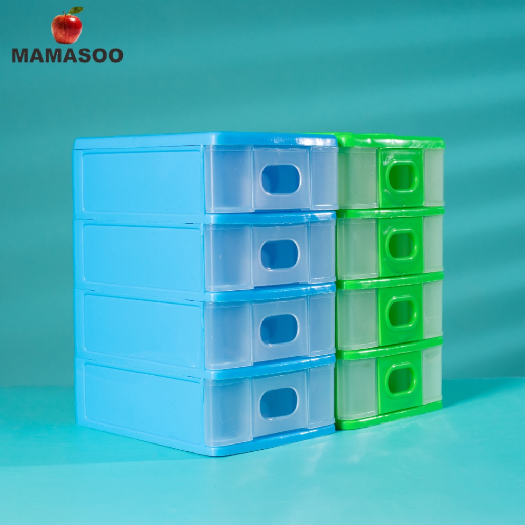 MAMASOO Mini Container Laci Mini 4 Susun/Laci ATK