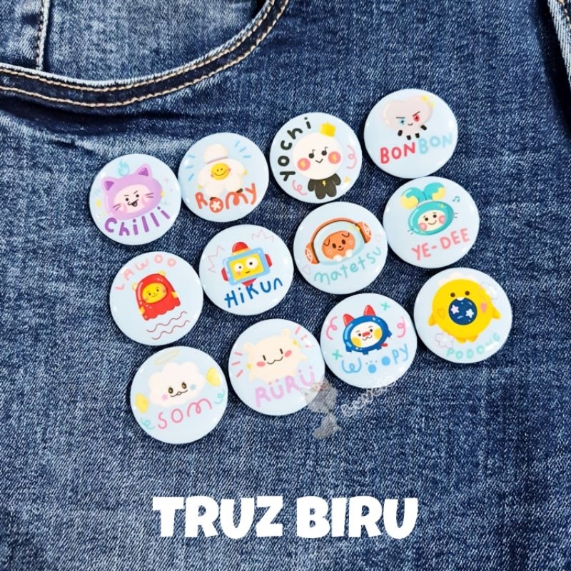 Treasure Truz Minini Pin Button Bros