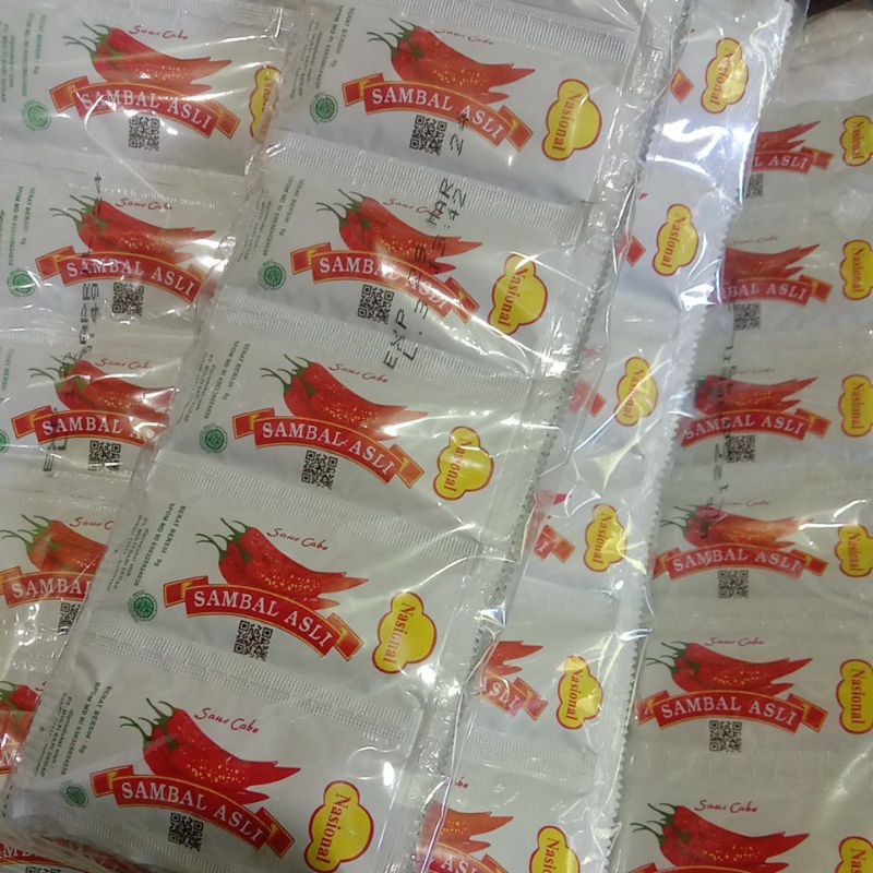 Saus Sambal Nasional 9rg (1 pack isi 24 sachet)