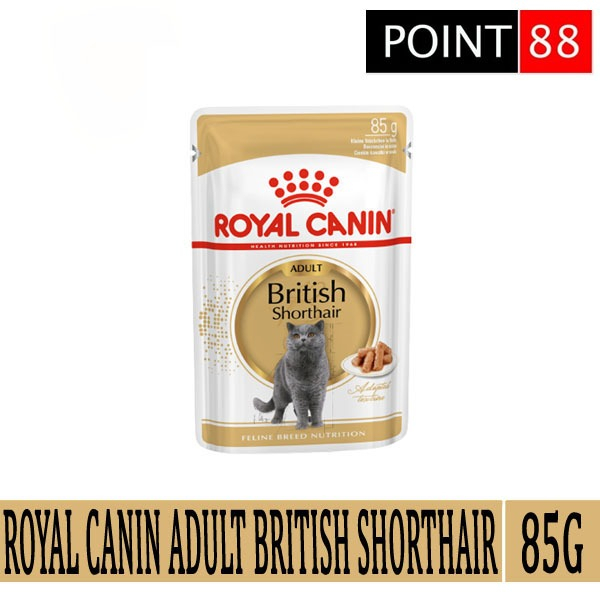 ROYAL CANIN ADULT BRITISH SHORTHAIR POUCH 85GR