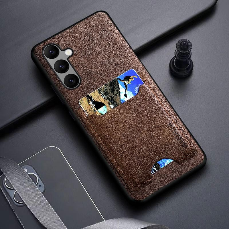 SAMSUNG A34 5G / A54 5G CASE LEATHER WITH CARD WITH SLOT CARD AIORIA COVER MODEL KULIT SILIKON SOFTCASE