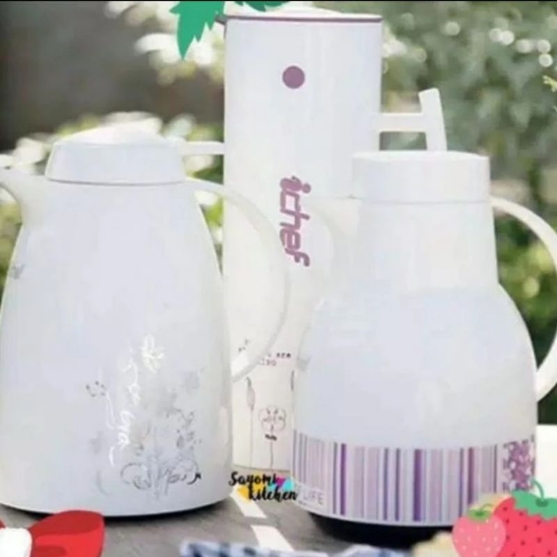 Thermos Termos Hot & Cold air panas/dingin vaccum jug  Long ichef ifa cookware 1 liter - termos air 