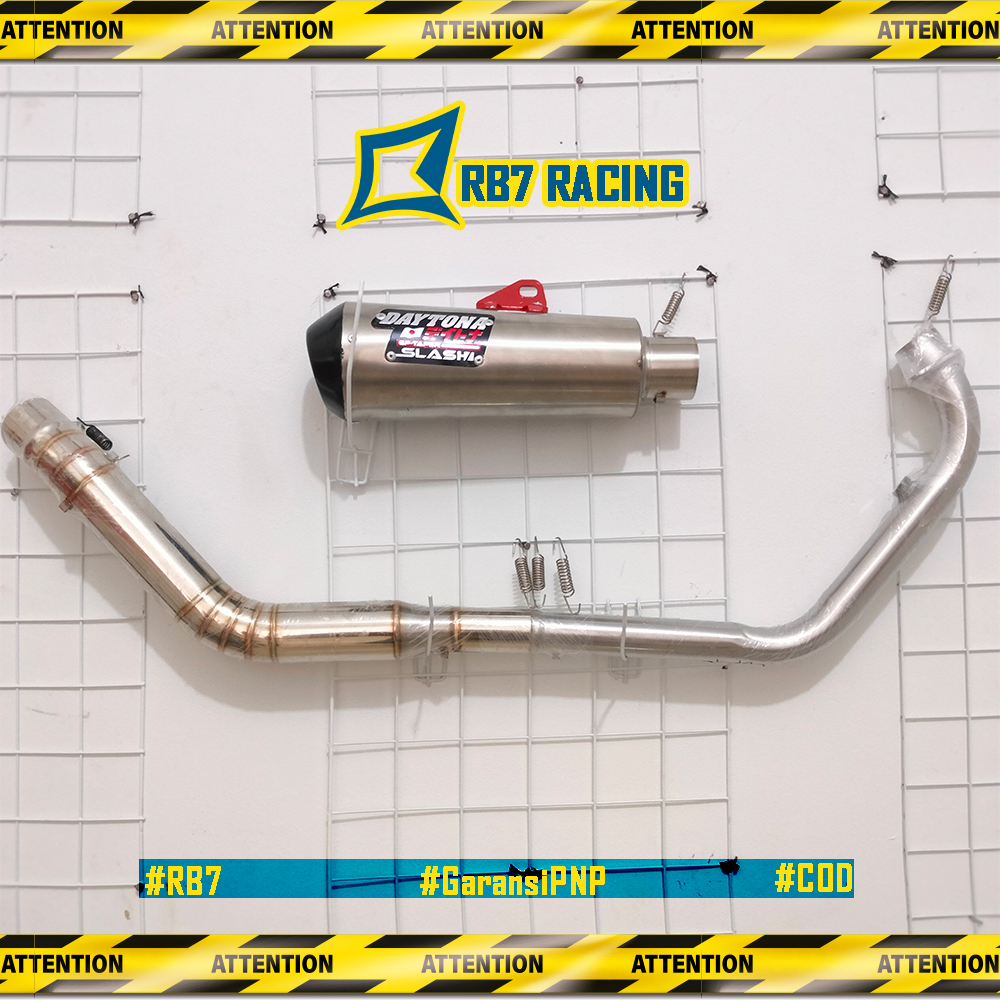 Knalpot Racing DAYTONA Full System CBR 150 CB 150 Vixion R15 GSX Satria FU Megapro Sonic dan 150cc l