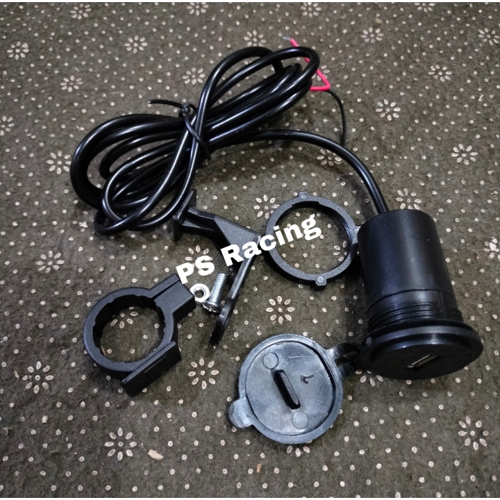 Charger Motor USB Plug in Aki - Casan Motor Aki Tahan Air Anti Air - Casan Hp buat di Motor Anti Air