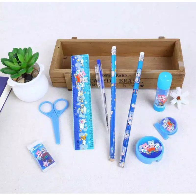 STV Paket Alat Tulis Set 9 In 1 Mini Stationery Set Set Alat Tulis Anak Kado Karakter Souvenir