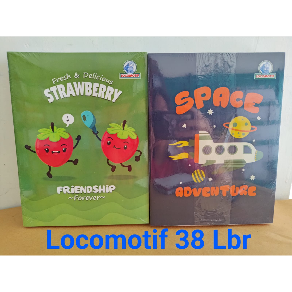 

(1 pak) Buku Tulis Locomotif 38 Lembar 10 Buku